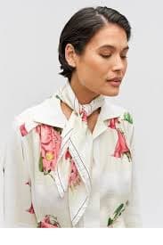 Bibiana Floral Silk Scarf thumbnailImage