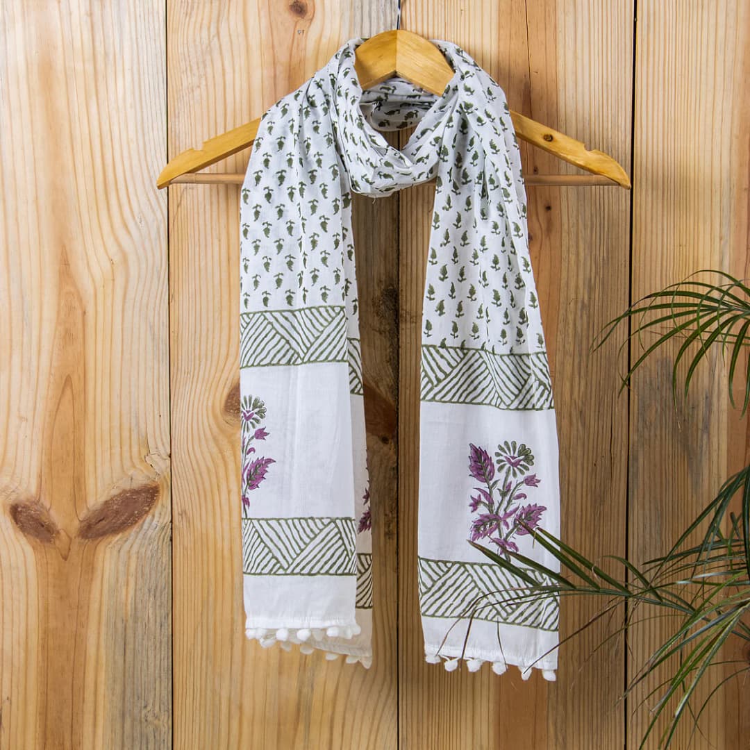 Ecstasy Printed Cotton Scarf thumbnailImage